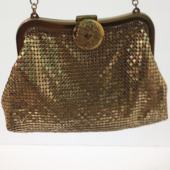 Whiting & Davis Gold Mesh Mini Clutch Purse, - Picture 7 of 11